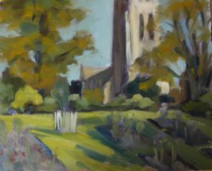 Clissold Park, London - Oil on Board,