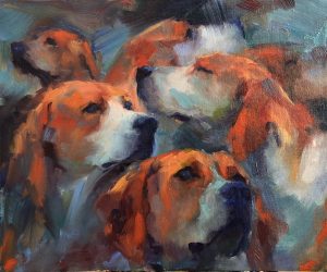 Loyalty - Oil on Canvas Board, 25.4cm x 30.5cm, (Framed 42 x 47cm)