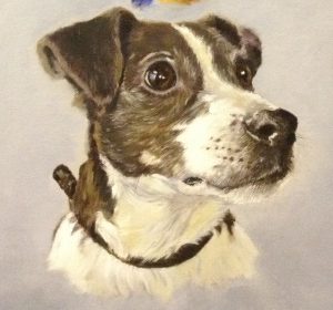 Terrier - Oil on Canvas