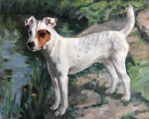 Ralph 2022, Oil on Board, 24 x 30cm