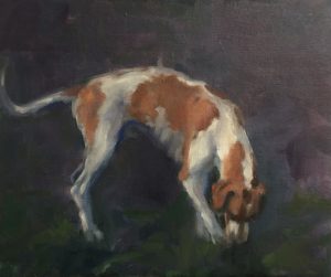 The Loner, Oil on Board, 25,4 x 30.5cm, (Framed 33 x 38.5cm)